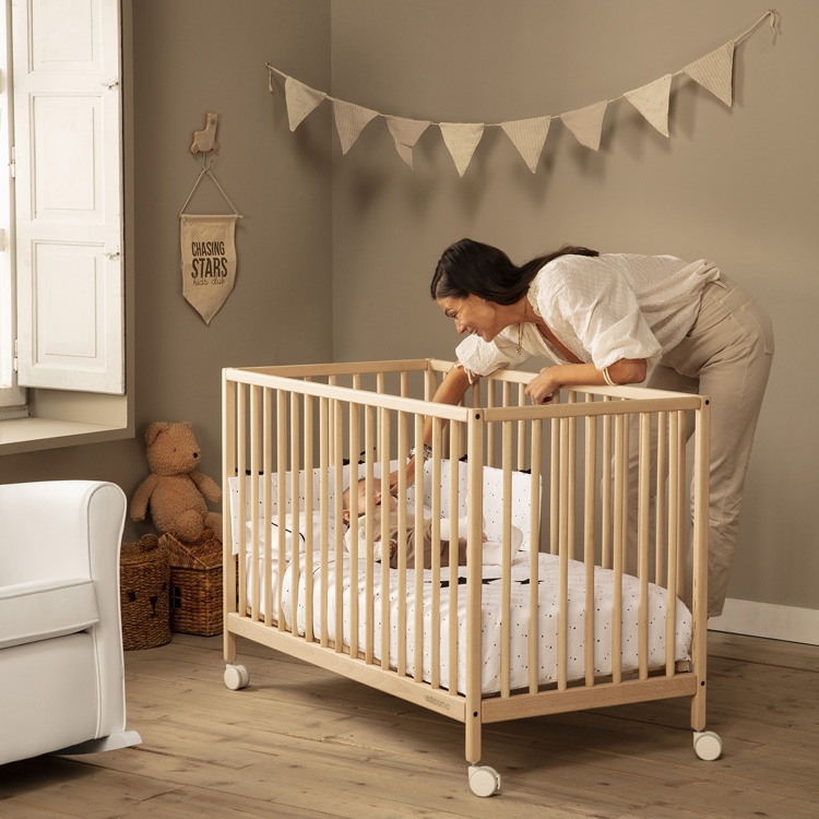 Lit bébé à barreaux Mountain bois (60 x 120 cm) (Micuna) - Image 2