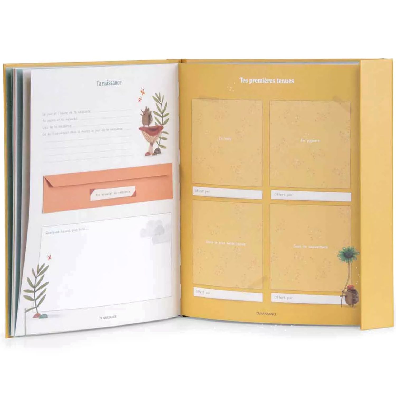 Moulin Roty - Livre de naissance Trois petits lapins (80 pages)
