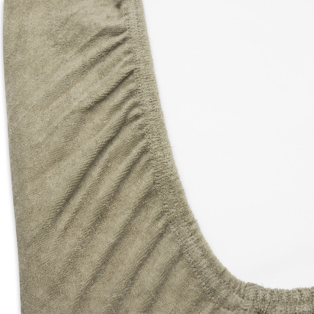 Lot de 2 housses matelas à langer en éponge Olive Green (50 x 70 cm) (Jollein) - Image 4
