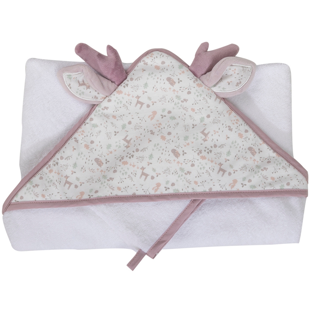 Domiva - Cape de bain + gant Lilas (75 x 75 cm)