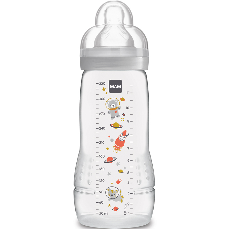 Mam - Biberon Easy Active 2ème âge - Tétine débit X (330ml)