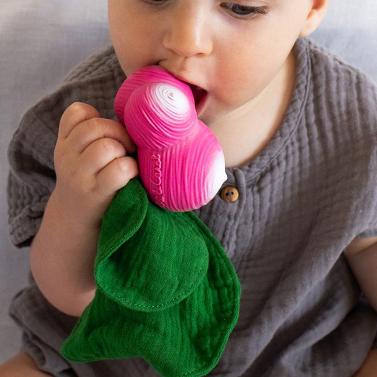 Doudou de dentition 2 en 1 Ramona le radis (Oli and Carol) - Image 1