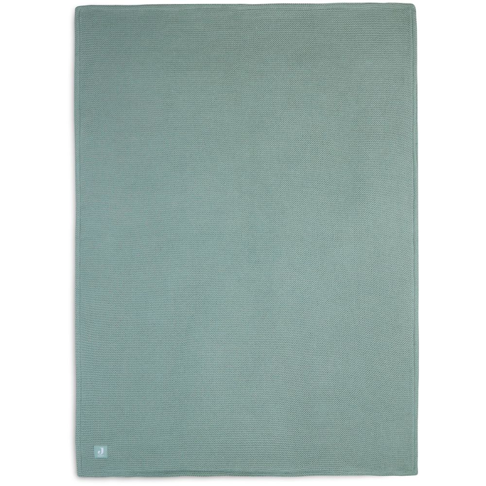 Couverture polaire Basic Knit Forest Green (75 x 100 cm) (Jollein) - Image 1