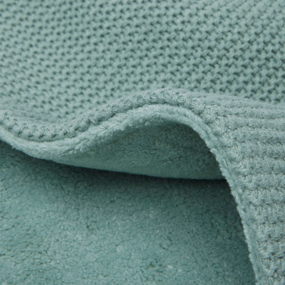 Couverture polaire Basic Knit Forest Green (75 x 100 cm) (Jollein) - Image 3