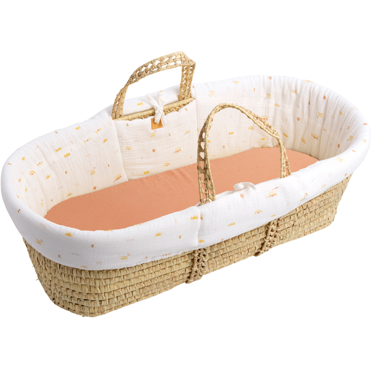 Couffin souple en fibres naturelles de palmier Sunlight (Sauthon) - Image 1