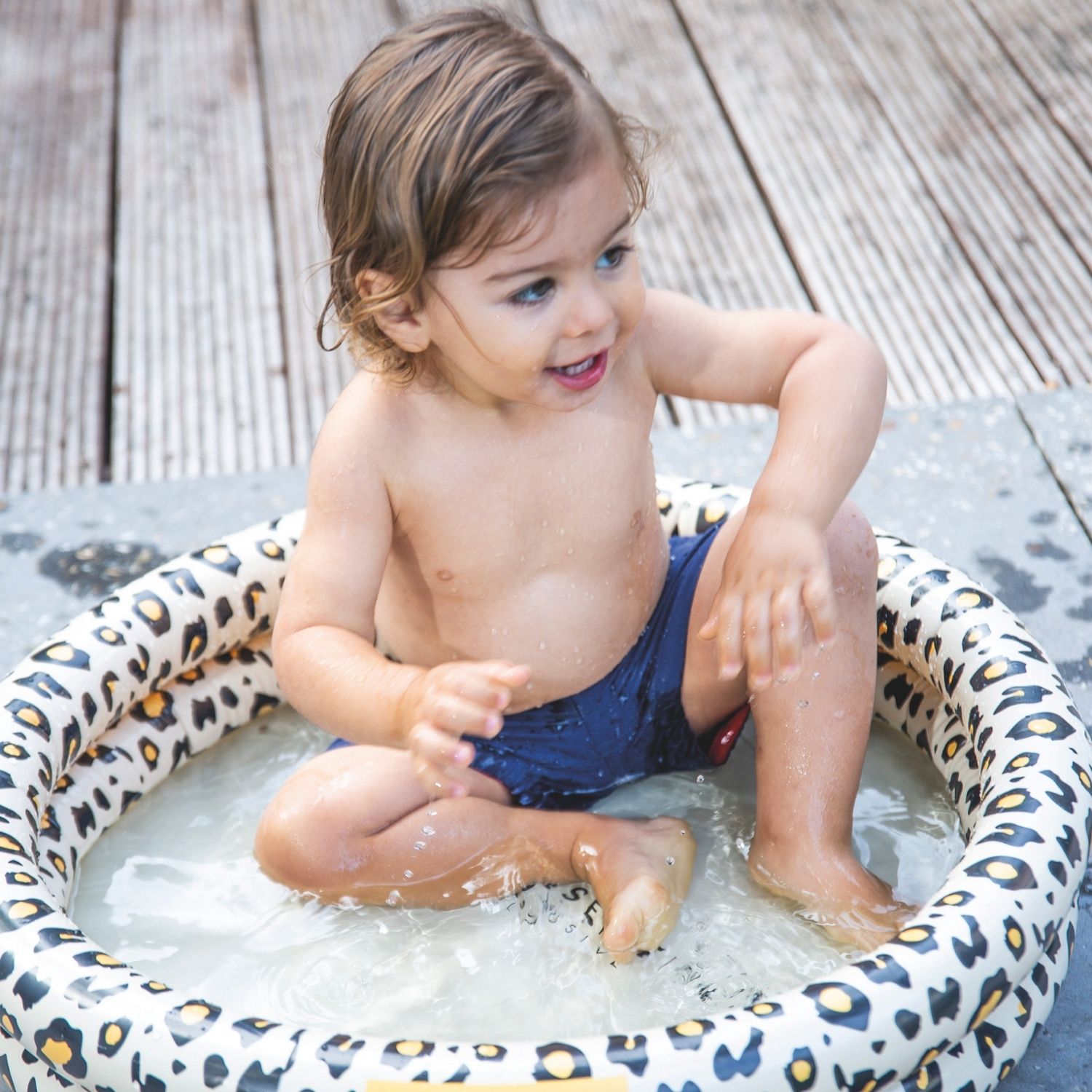 Piscine bébé Léopard beige (60 cm) (Swim Essentials) - Image 2