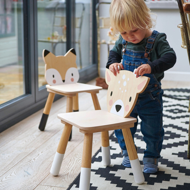 Chaise enfant renard en bois (Tender Leaf) - Image 5