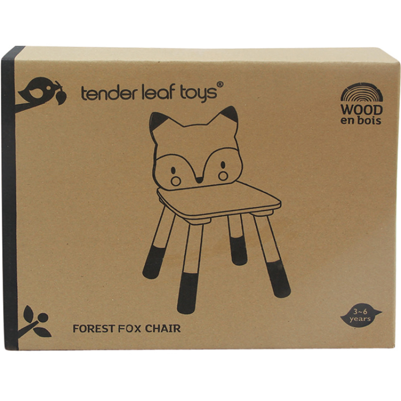 Chaise enfant renard en bois (Tender Leaf) - Image 6