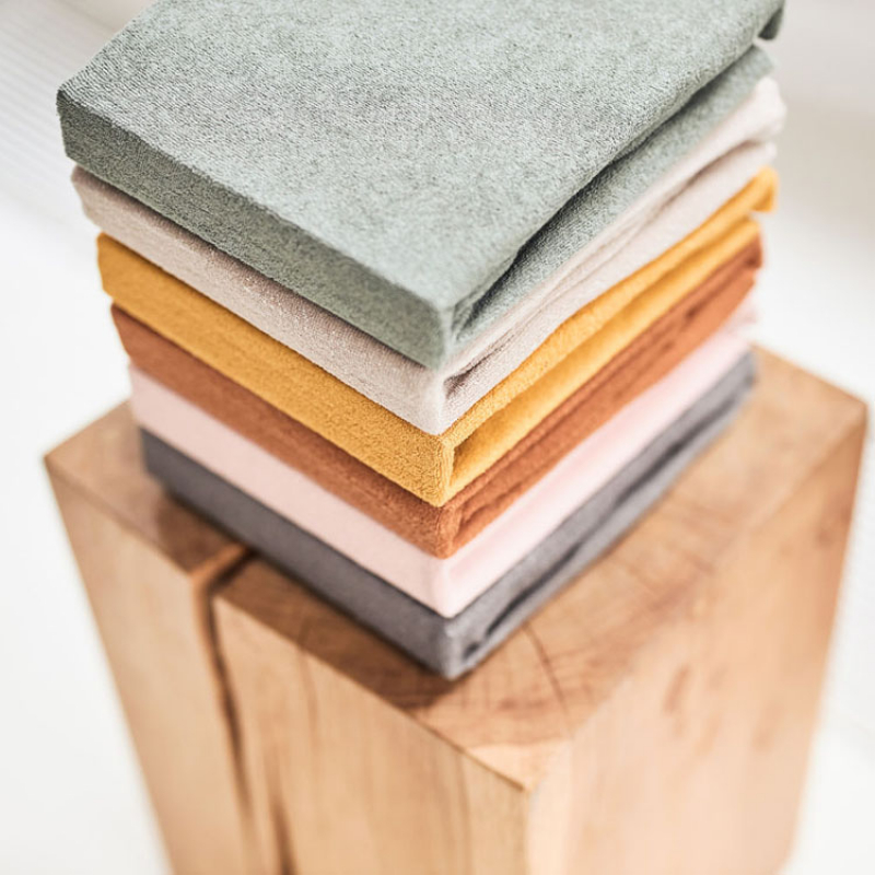 Lot de 2 housses de matelas à langer en éponge Ash Green (50 x 70 cm) (Jollein) - Image 2