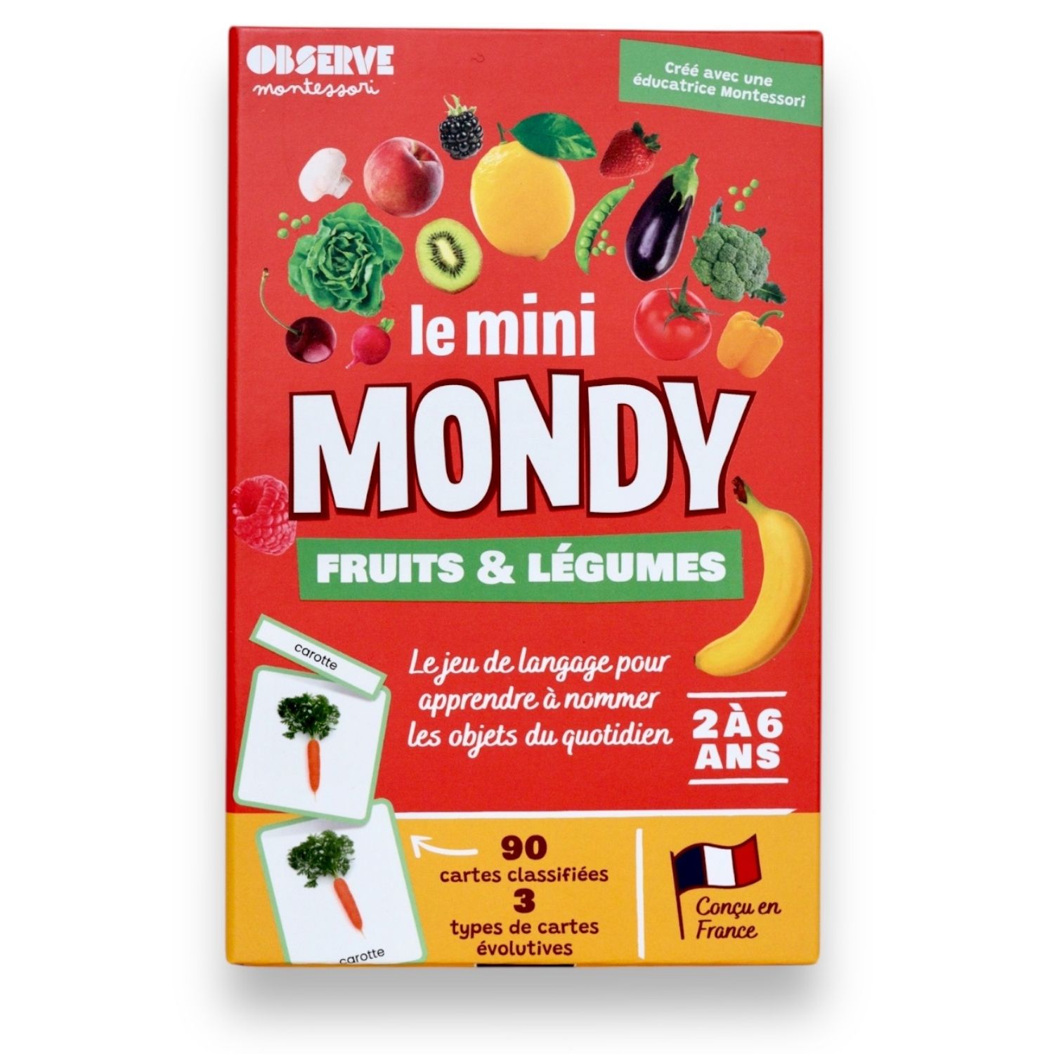 Observe Édition - Coffret Mini Mondy (jeu de langage autour des fruits et légumes)