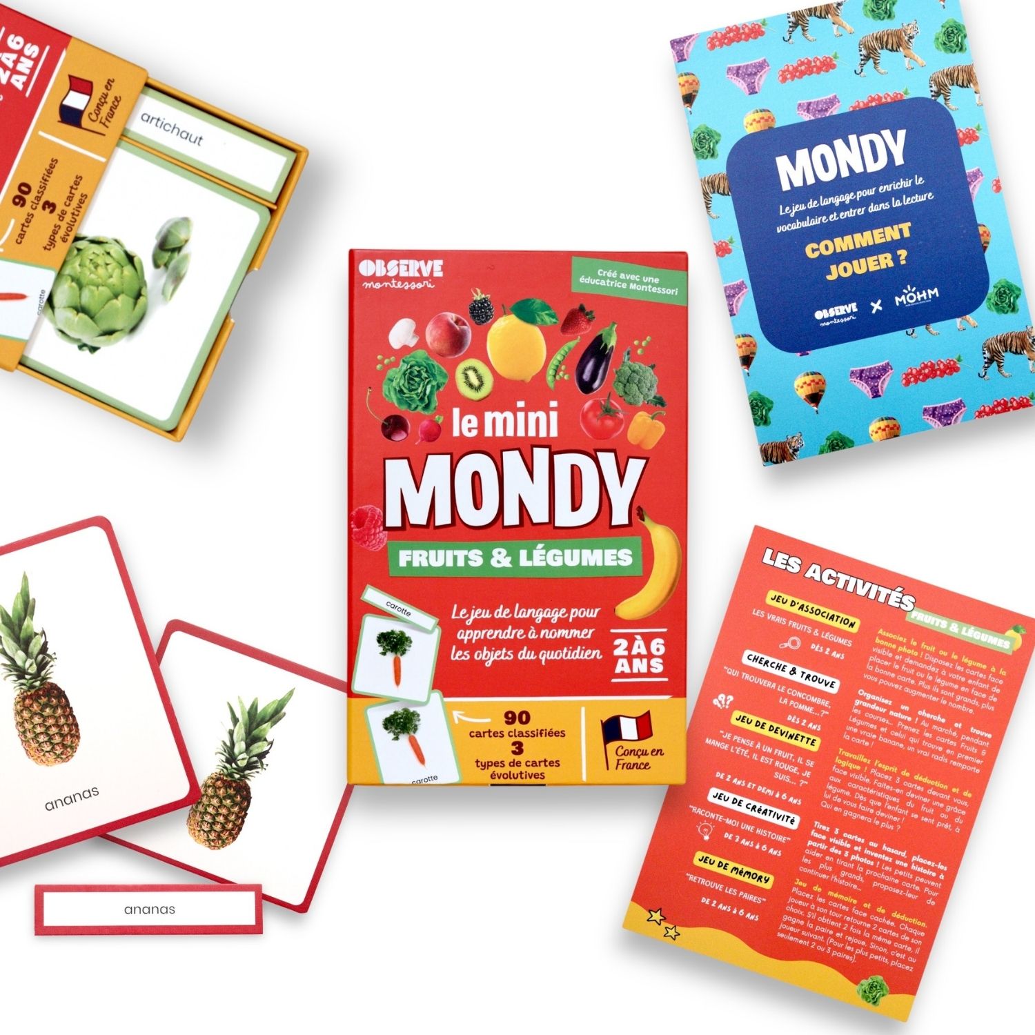 Coffret Mini Mondy (jeu de langage autour des fruits et légumes) (Observe Édition) - Image 7