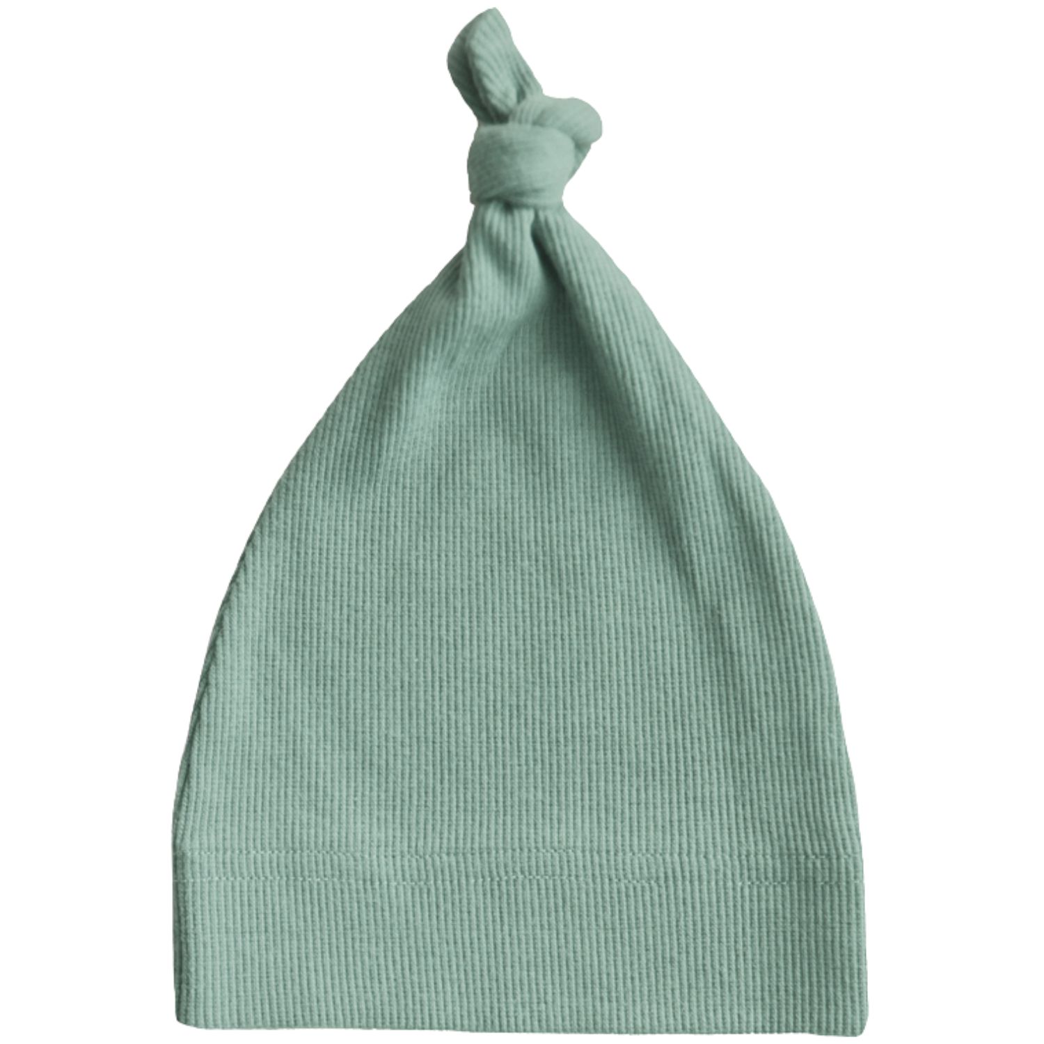 Mushie - Bonnet de naissance côtelé Roman Green