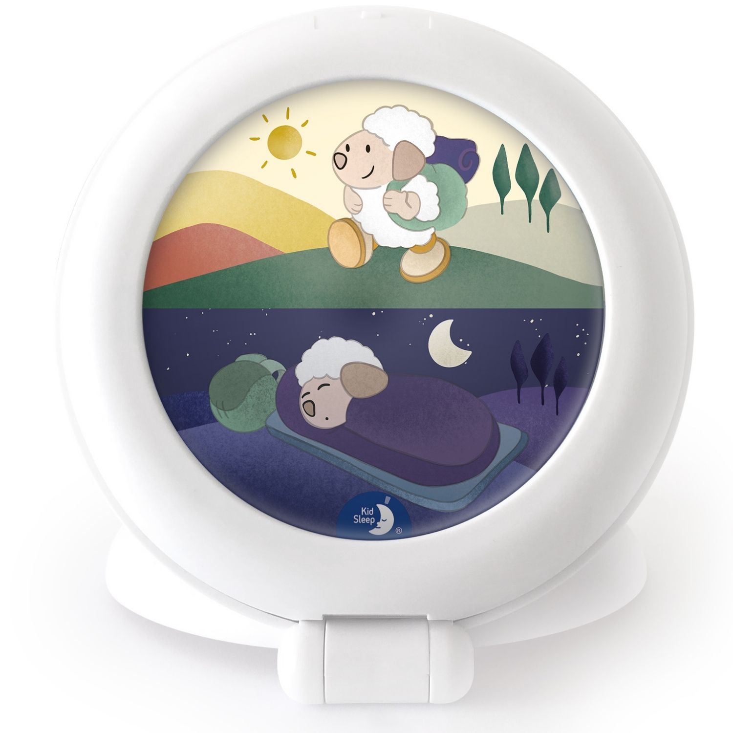 Veilleuse indicateur de réveil Kid'Sleep Globetrotter blanc (Pabobo) - Couverture