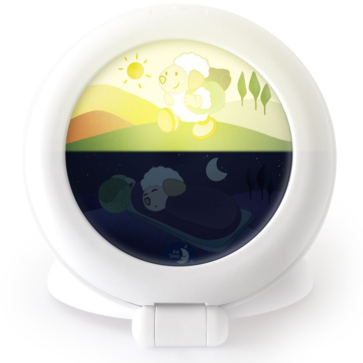 Veilleuse indicateur de réveil Kid'Sleep Globetrotter blanc (Pabobo) - Image 1