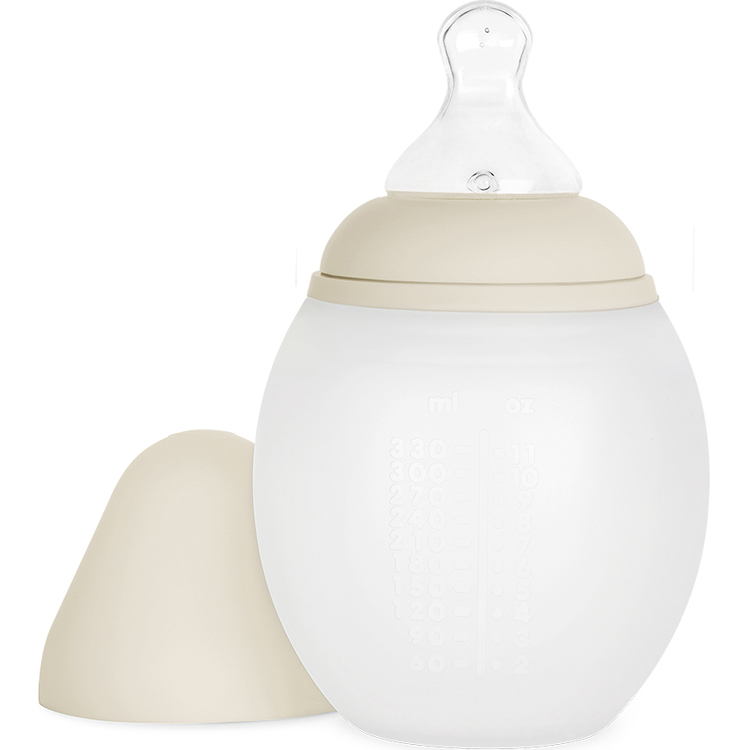 Biberon anti-colique en silicone sand (330 ml) (Elhée) - Image 2