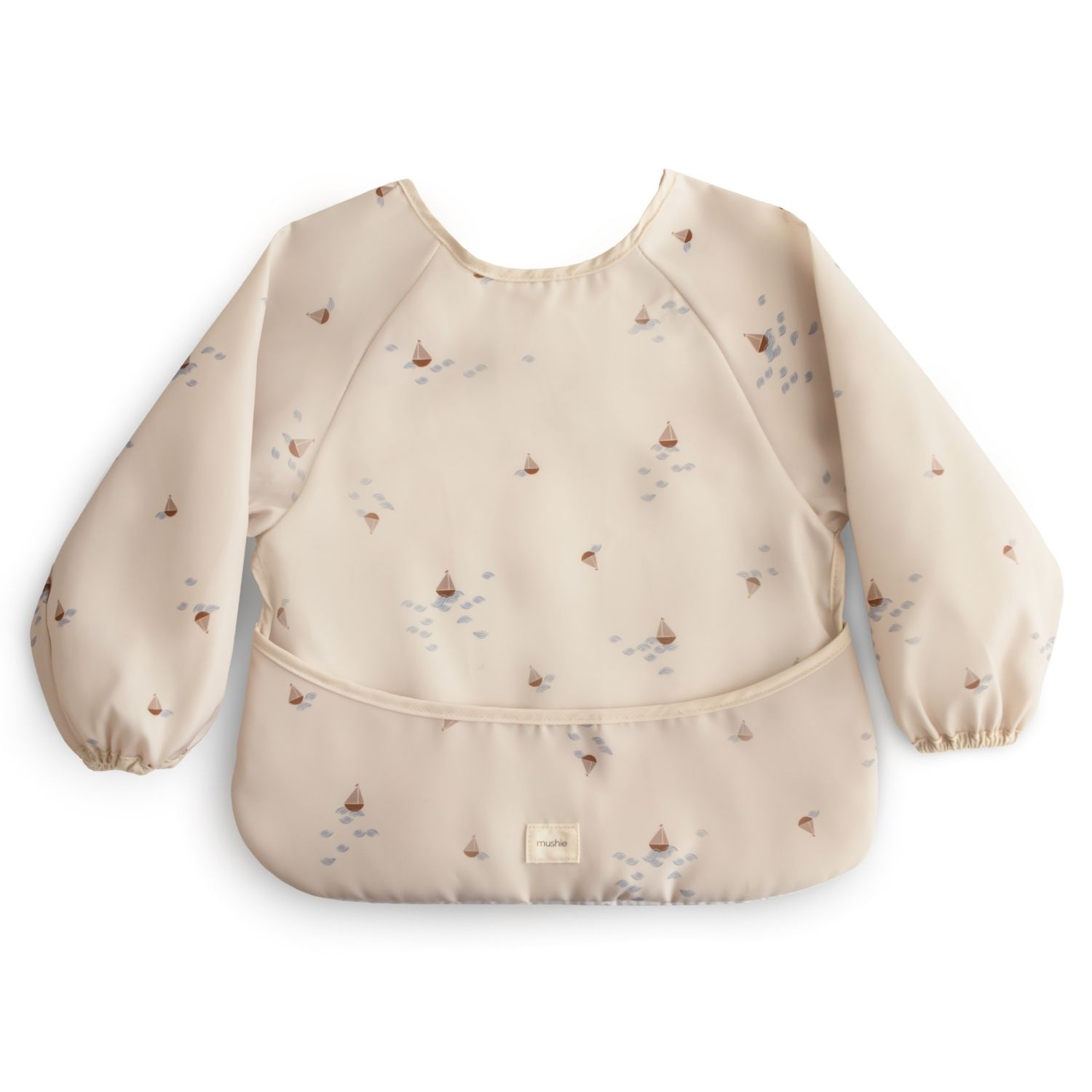 Bavoir à manches longues Boats (6-24 mois) (Mushie) - Image 1