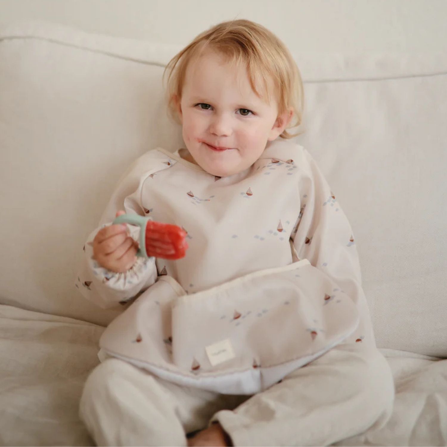 Bavoir à manches longues Boats (6-24 mois) (Mushie) - Image 2