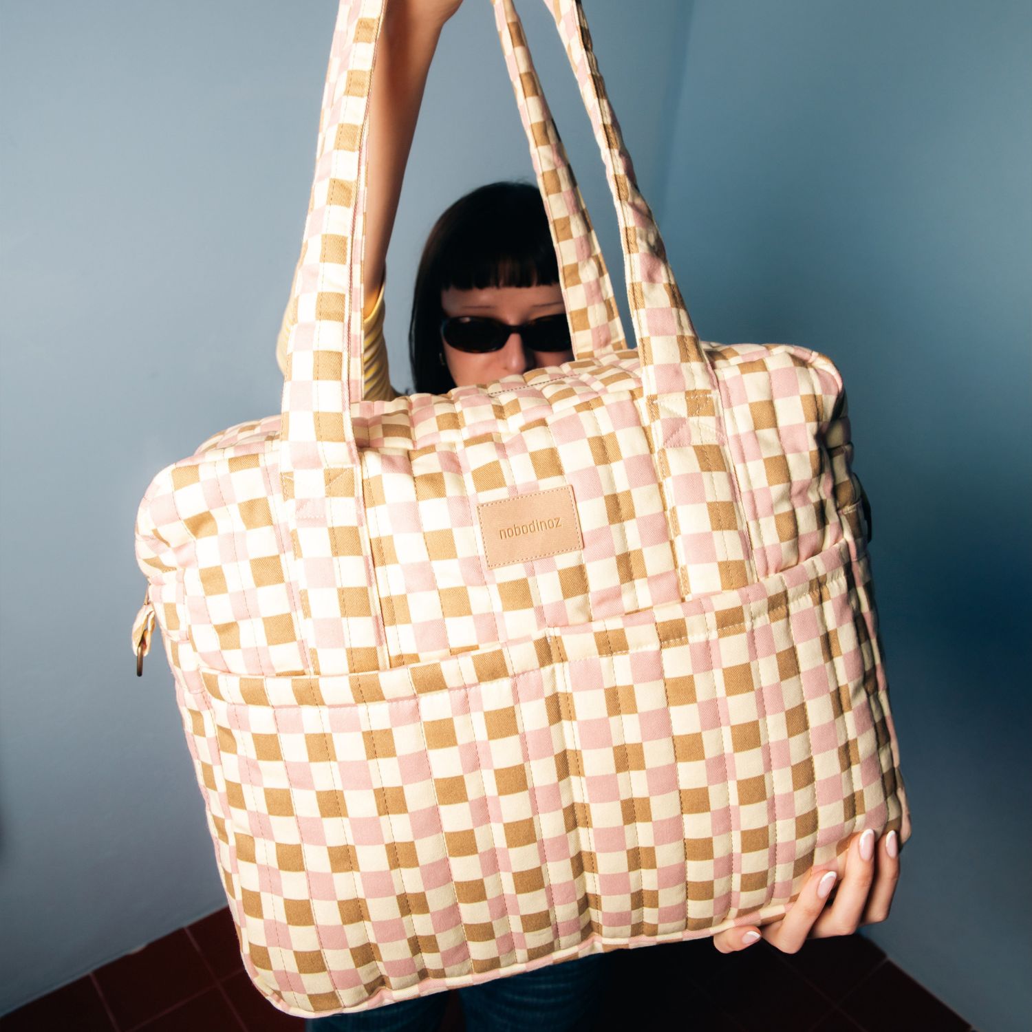 Sac à langer imperméable Yellow pink mosaic Hyde Park (Nobodinoz) - Image 3