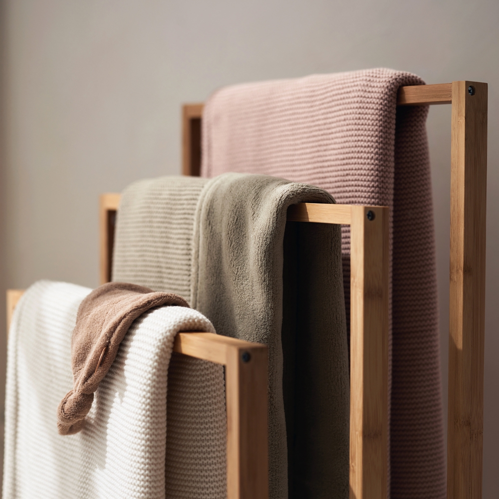 Jollein - Couverture en polaire Basic Knit Ivory (75 x 100 cm)