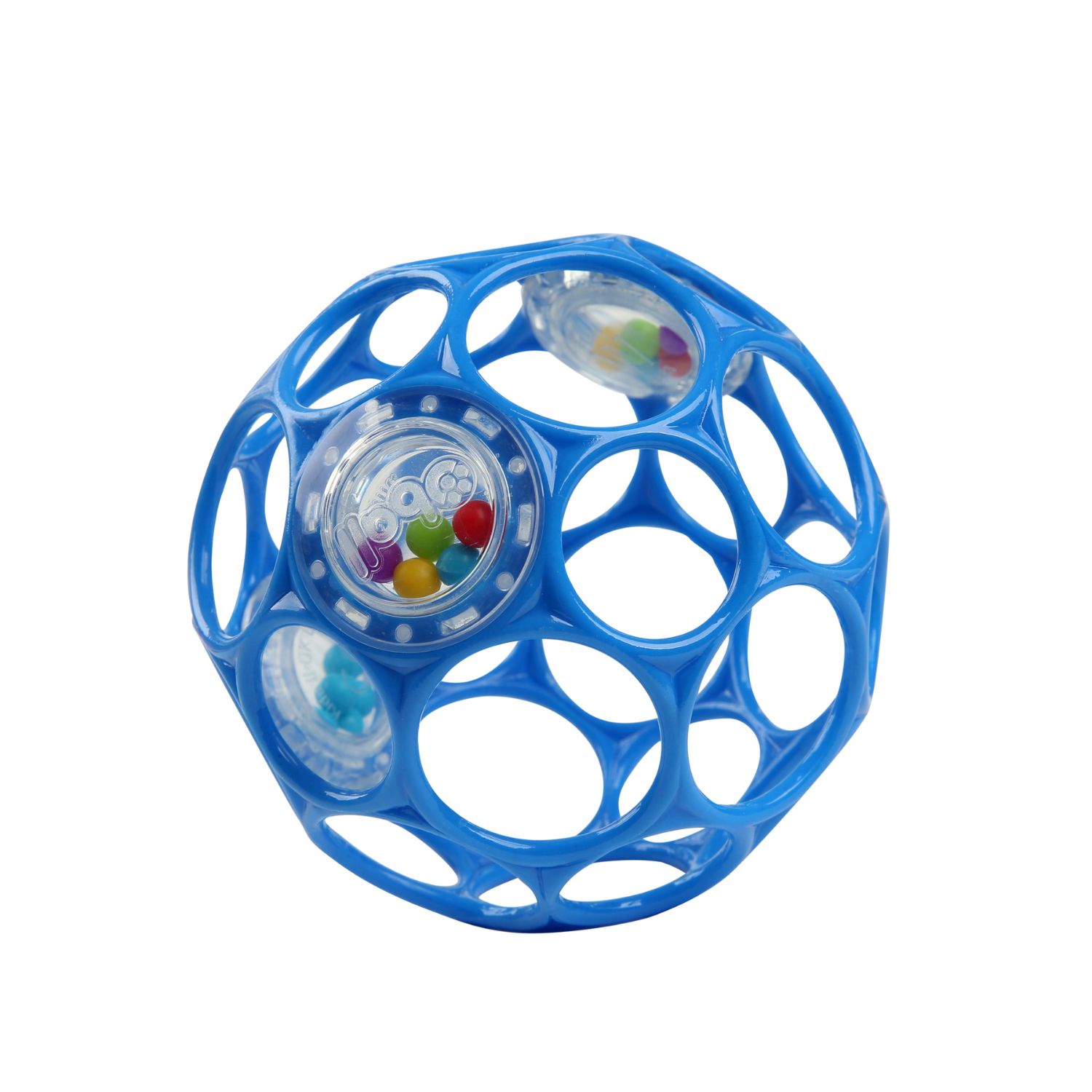 Oball - Balle hochet sensoriel bleu