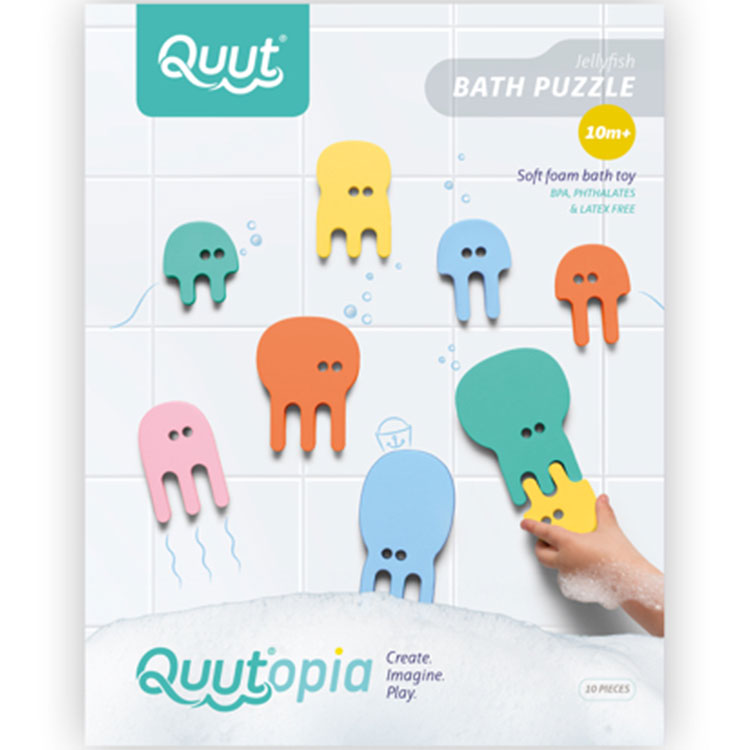 Quut - Puzzle de bain Méduse