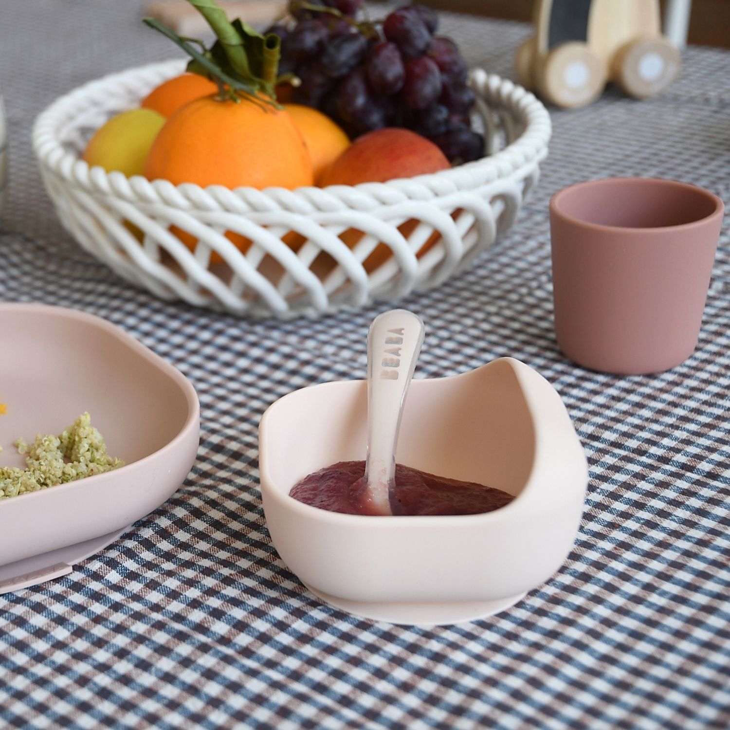 Coffret repas silicone Barbe à papa (4 pièces) (Béaba) - Image 3