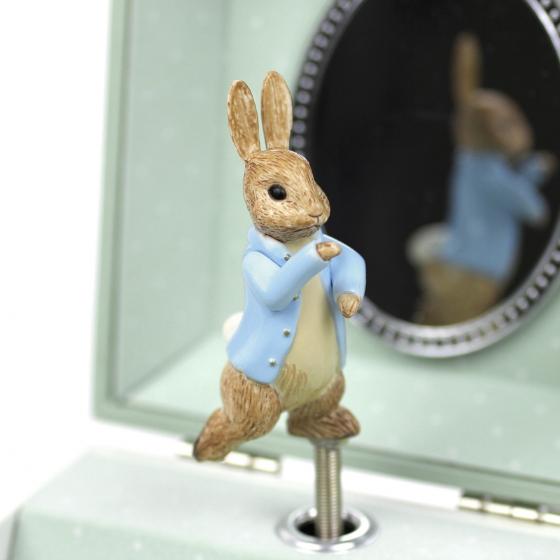 Boîte à bijoux musicale cube Pierre Lapin libellule (Trousselier) - Image 2