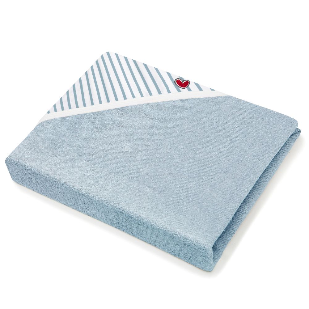 Baby to Love - Serviette tablier de bain papillon Marinière