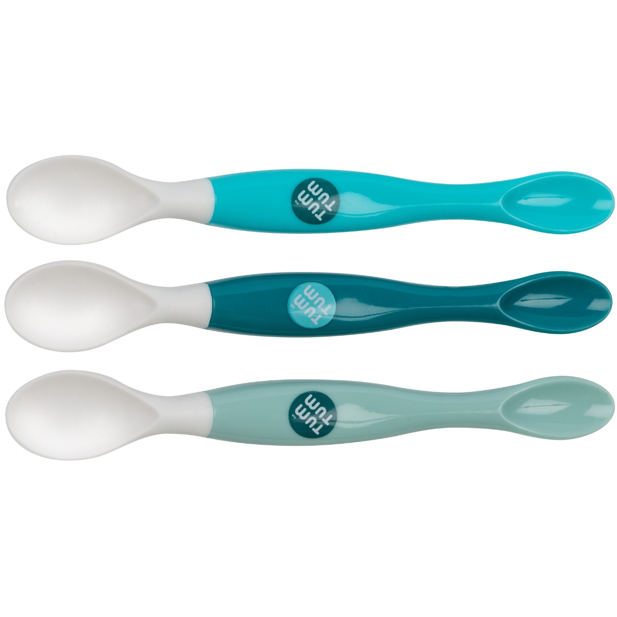 Tum Tum - Lot de 3 cuillères à double embout Ourson