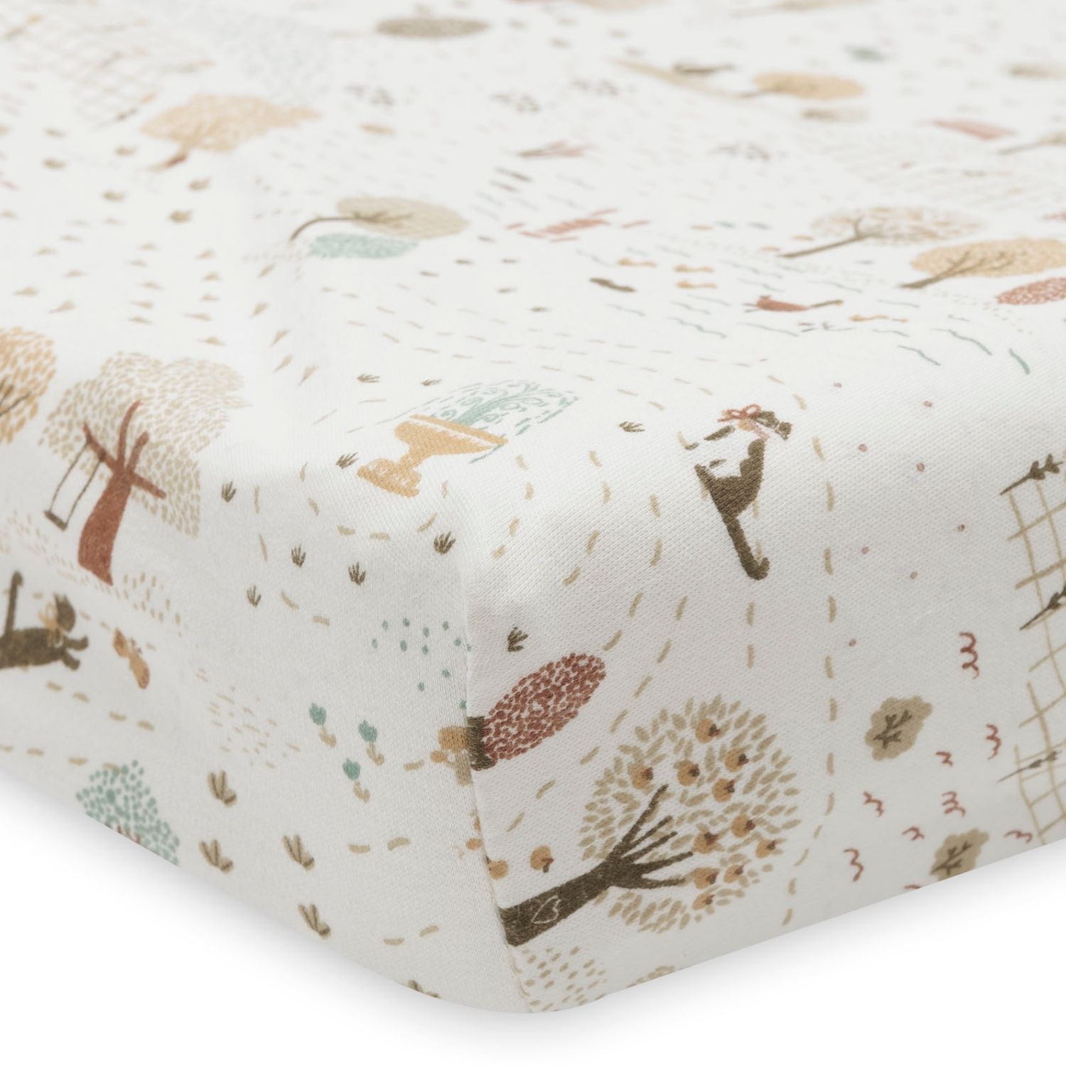 Jollein - Housse matelas à langer en jersey Tiny Park (50 x 70 cm)
