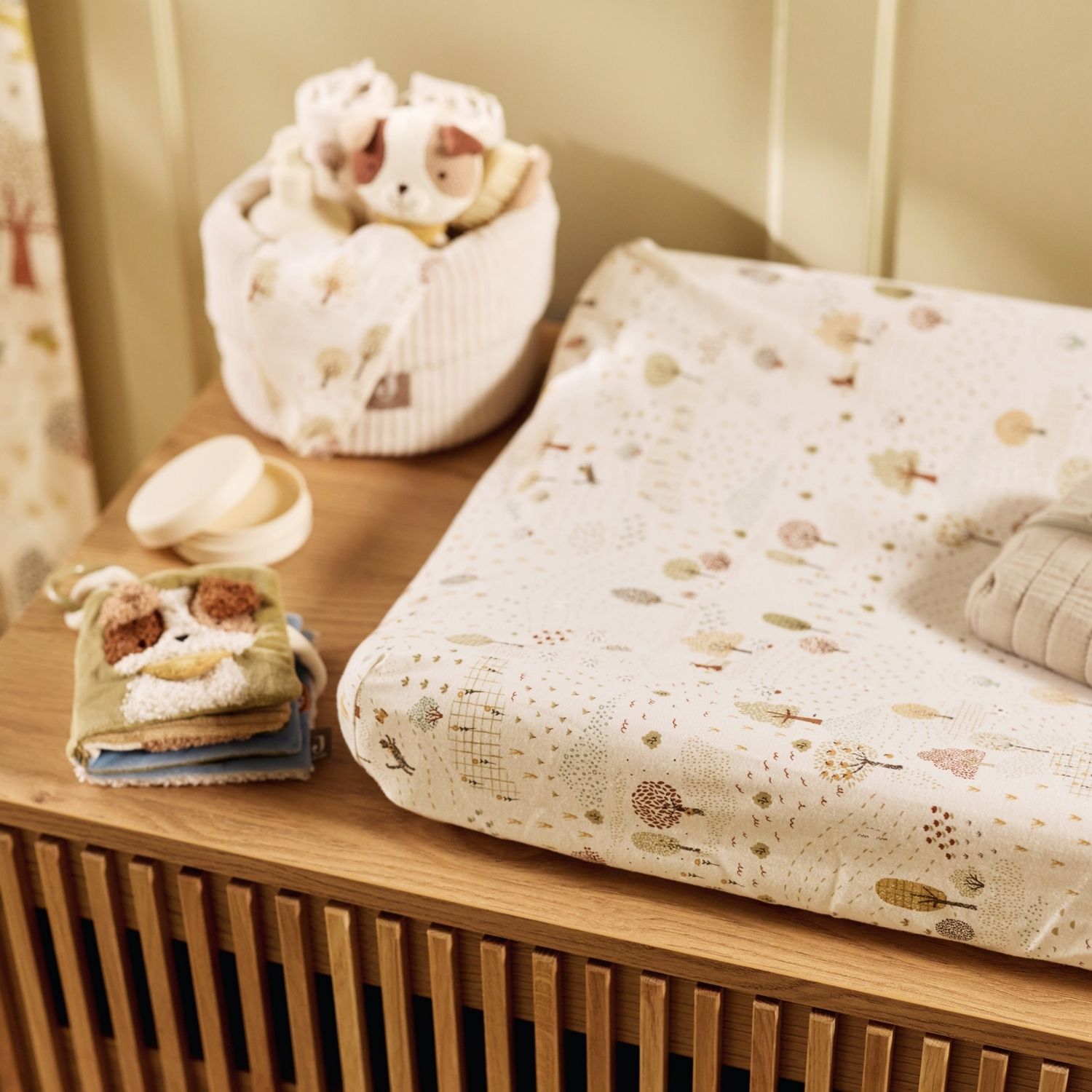 Housse matelas à langer en jersey Tiny Park (50 x 70 cm) (Jollein) - Image 1