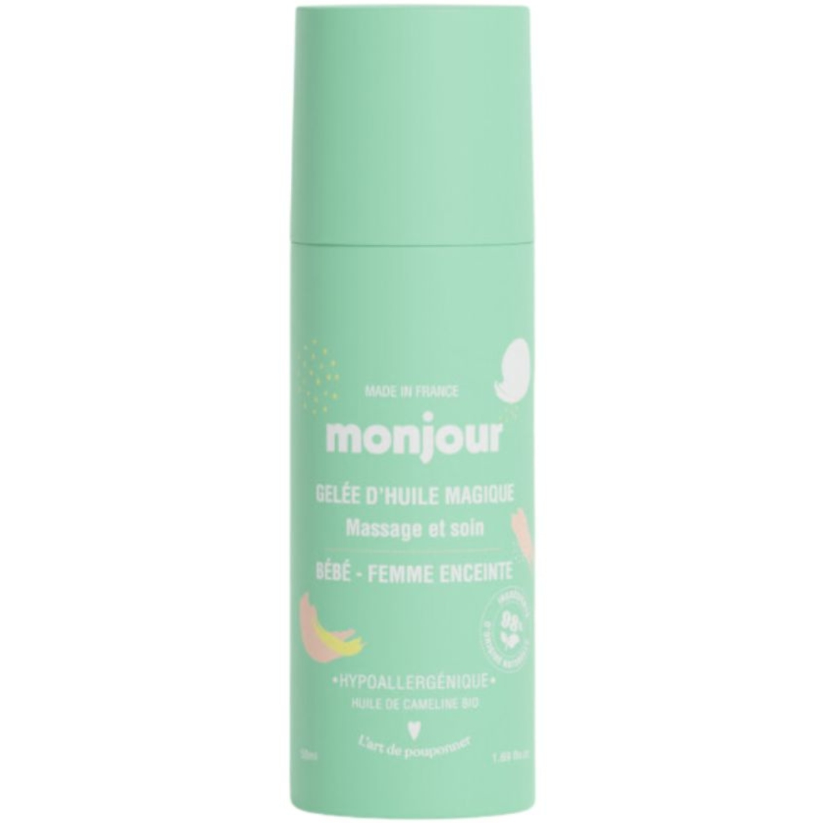 Gelée d'huile magique massage et soin (50ml) (Monjour) - Couverture