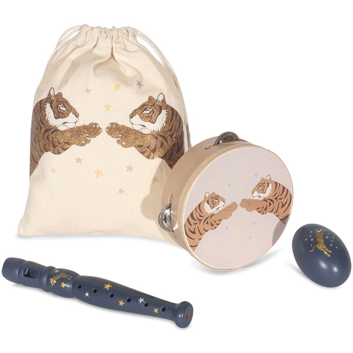 Set instruments musique Tigre (3 pièces)