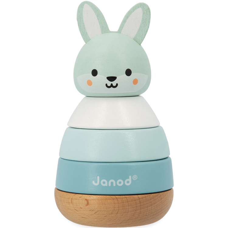 Jeu à empiler en bois Lapin WWF (Janod) - Image 1