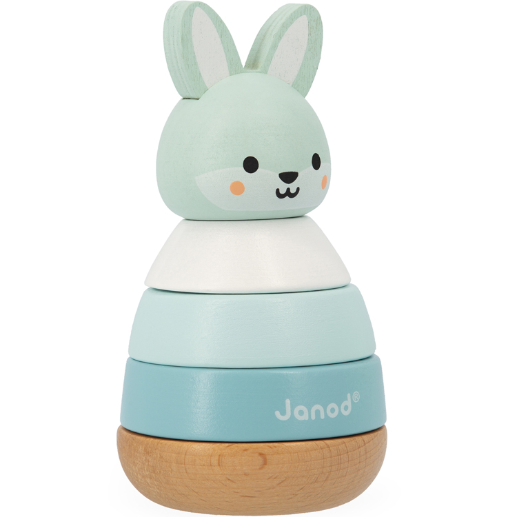 Jeu à empiler en bois Lapin WWF (Janod) - Image 3