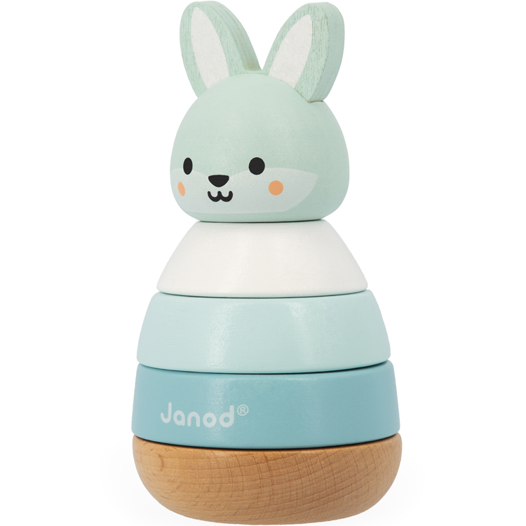 Jeu à empiler en bois Lapin WWF (Janod) - Image 4