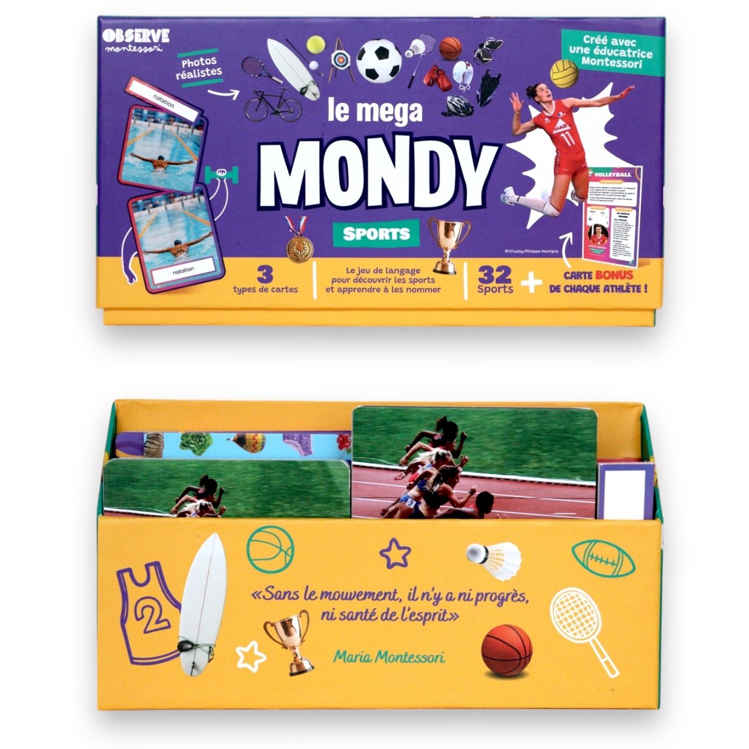 Coffret Mondy des Sports (jeu de langage des sports olympiques) (Observe Édition) - Image 5