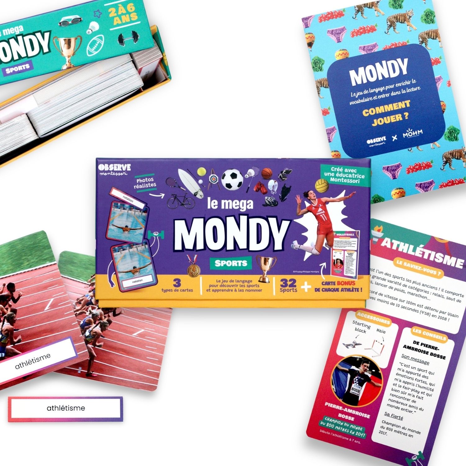 Coffret Mondy des Sports (jeu de langage des sports olympiques) (Observe Édition) - Image 6