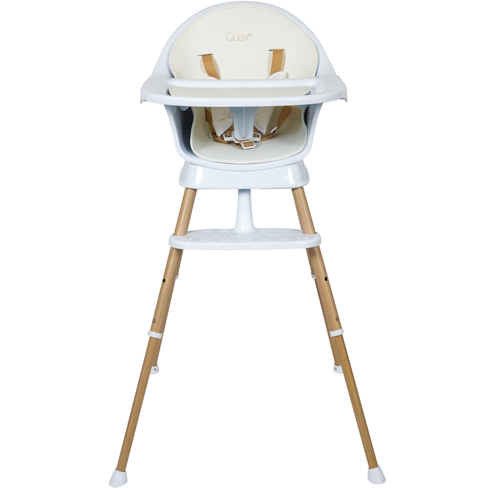 Chaise haute évolutive Ultimo 3 Luxe White-Naturel (Quax) - Image 1