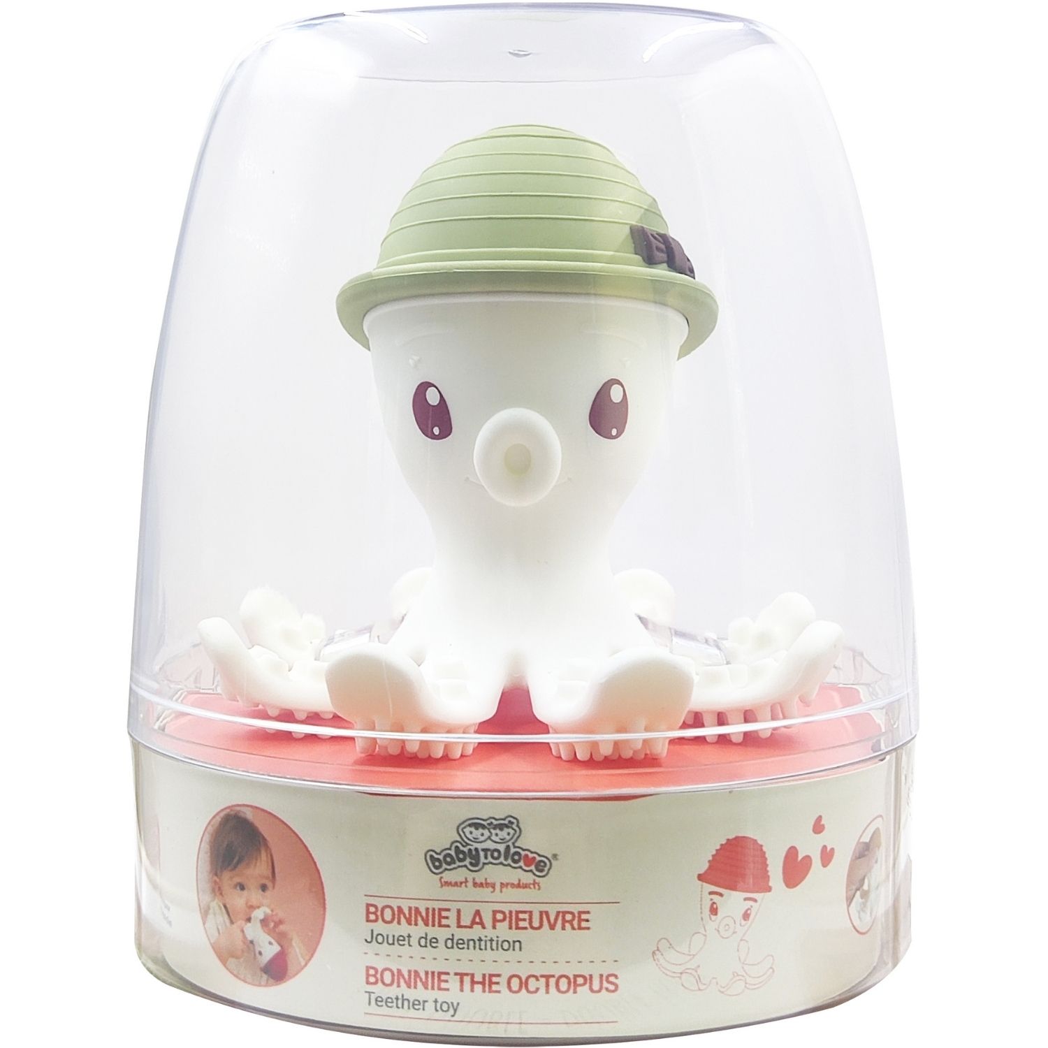 Bonnie la pieuvre de dentition Vert Kaki (BABY TO LOVE) - Image 1