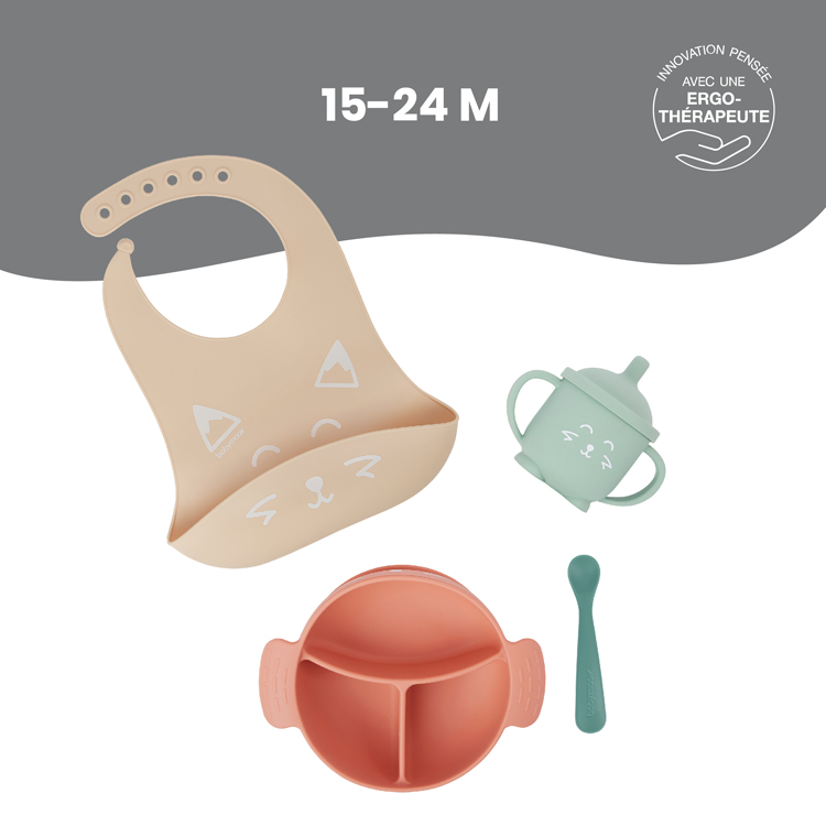 Coffret de repas Learn'Isy renard (4 pièces) (Babymoov) - Image 4