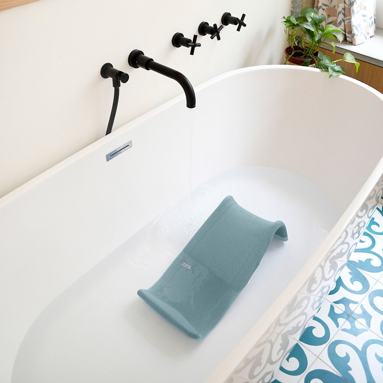 Béaba - Transat de bain ergonomique Transatdo Bleu Baltique