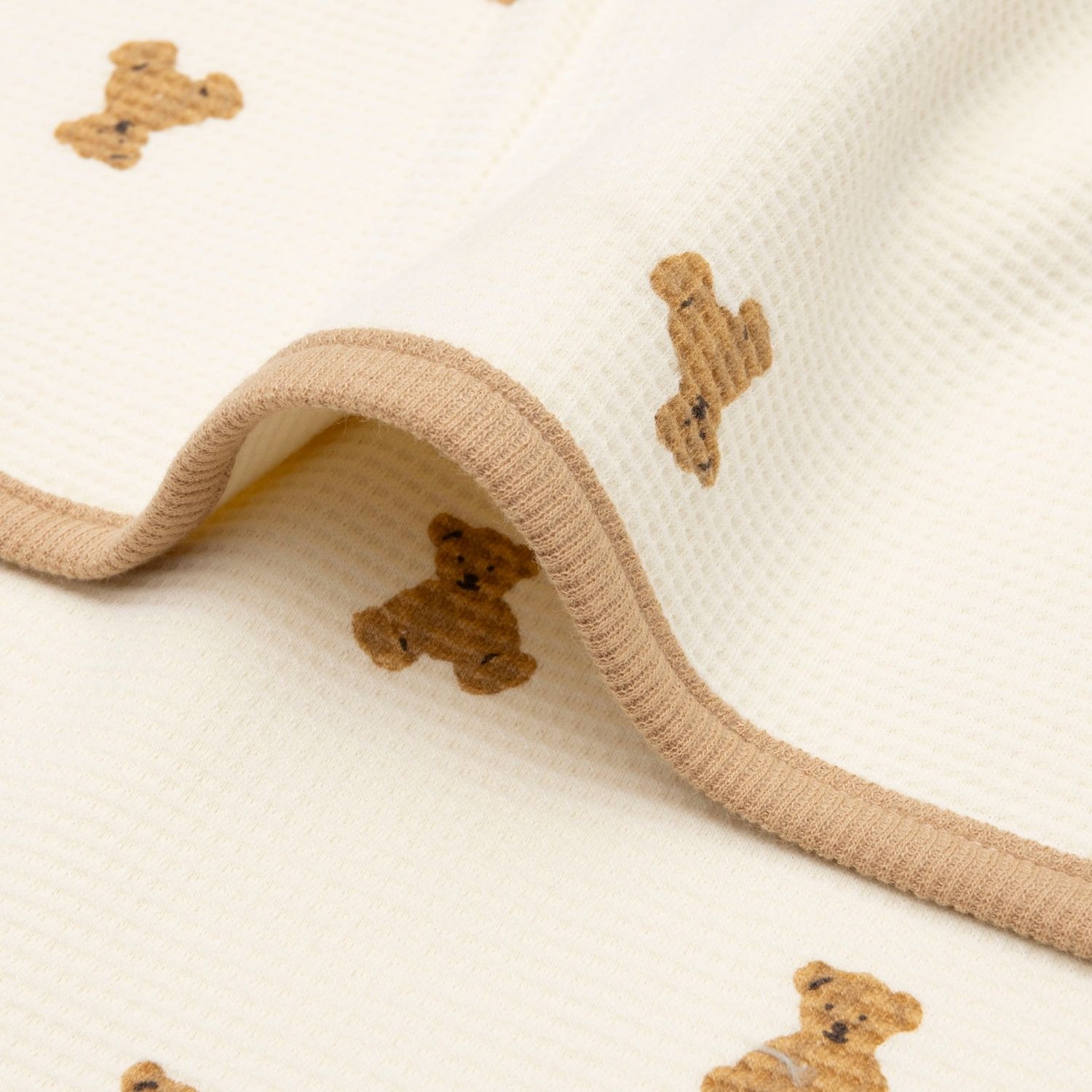 Couverture Little Waffle Mini Teddy Bear (75 x 100 cm) (Jollein) - Image 7