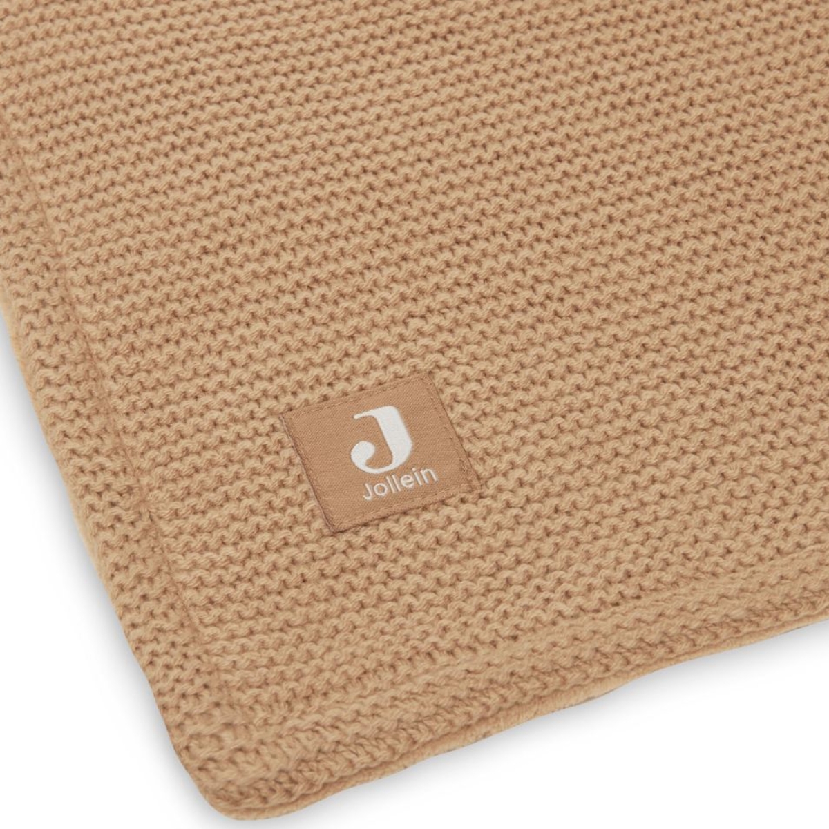 Couverture polaire tricotée Basic Knit Biscuit (75 x 100 cm) (Jollein) - Image 4