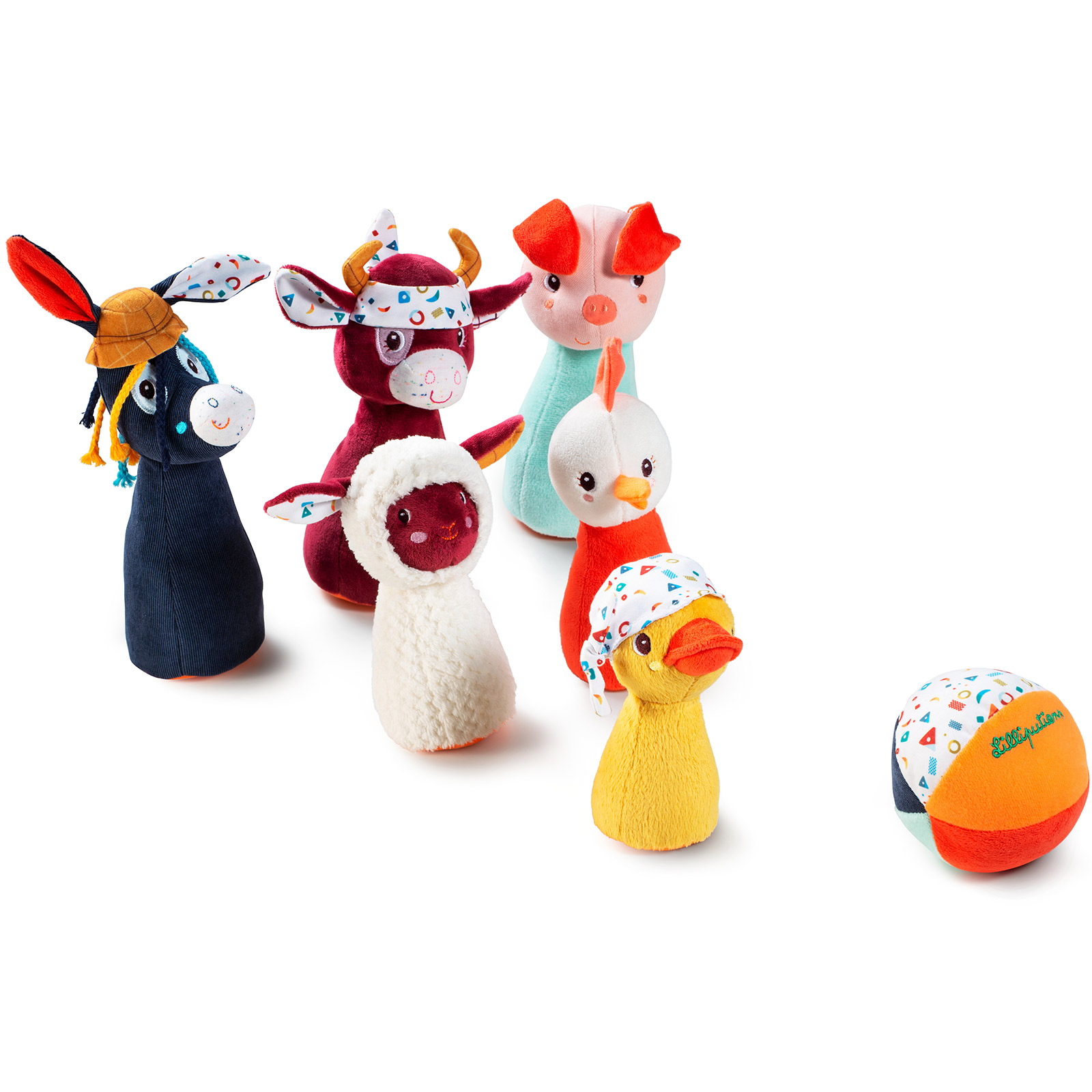 Mon premier jeu de quilles Ferme (Lilliputiens) - Image 1