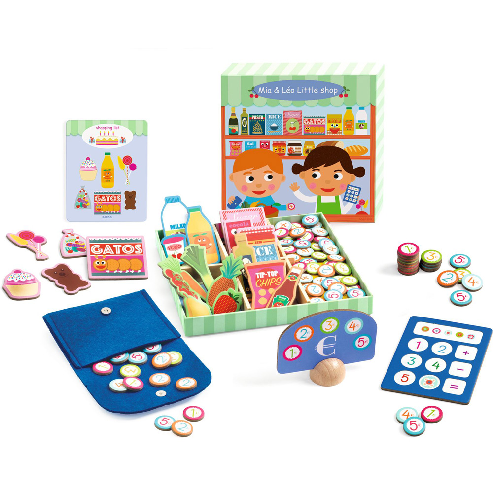 Petite épicerie en bois gourmandises Mia &amp; Léo