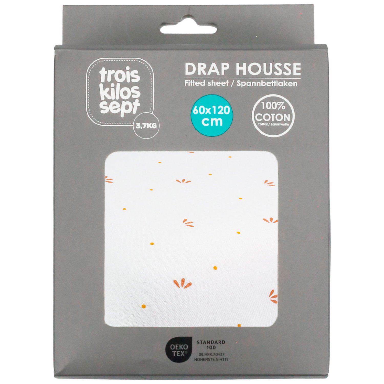 Drap housse Gatsby (60 x 120 cm) (Trois Kilos Sept) - Image 3