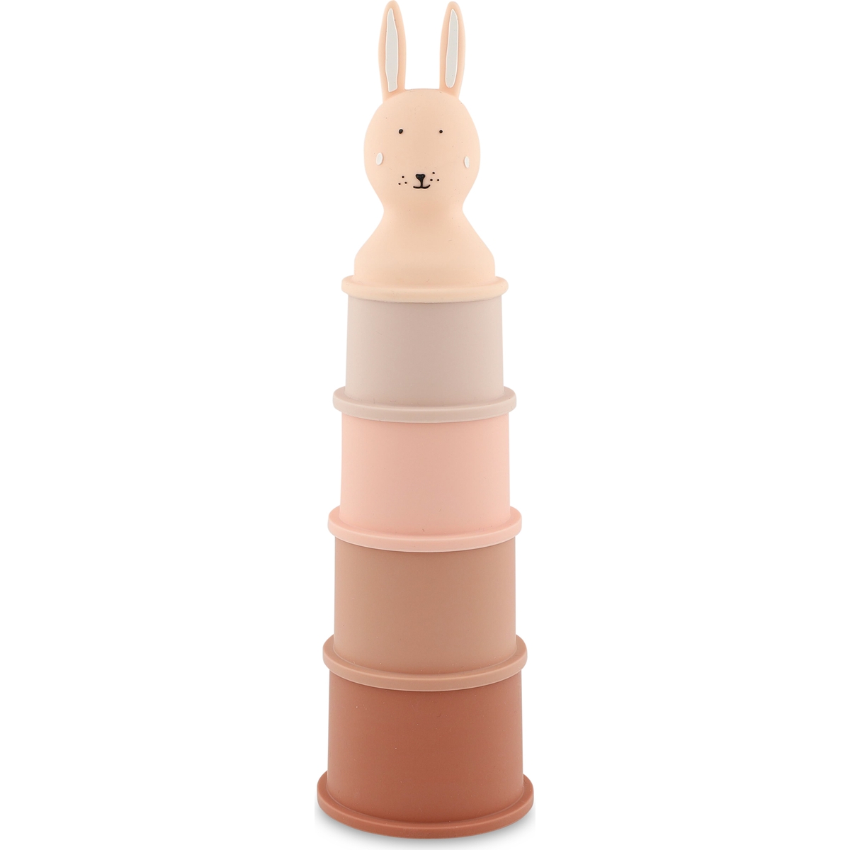 Trixie - Jouets de bain gobelets empilables Mrs. Rabbit (5 pièces)