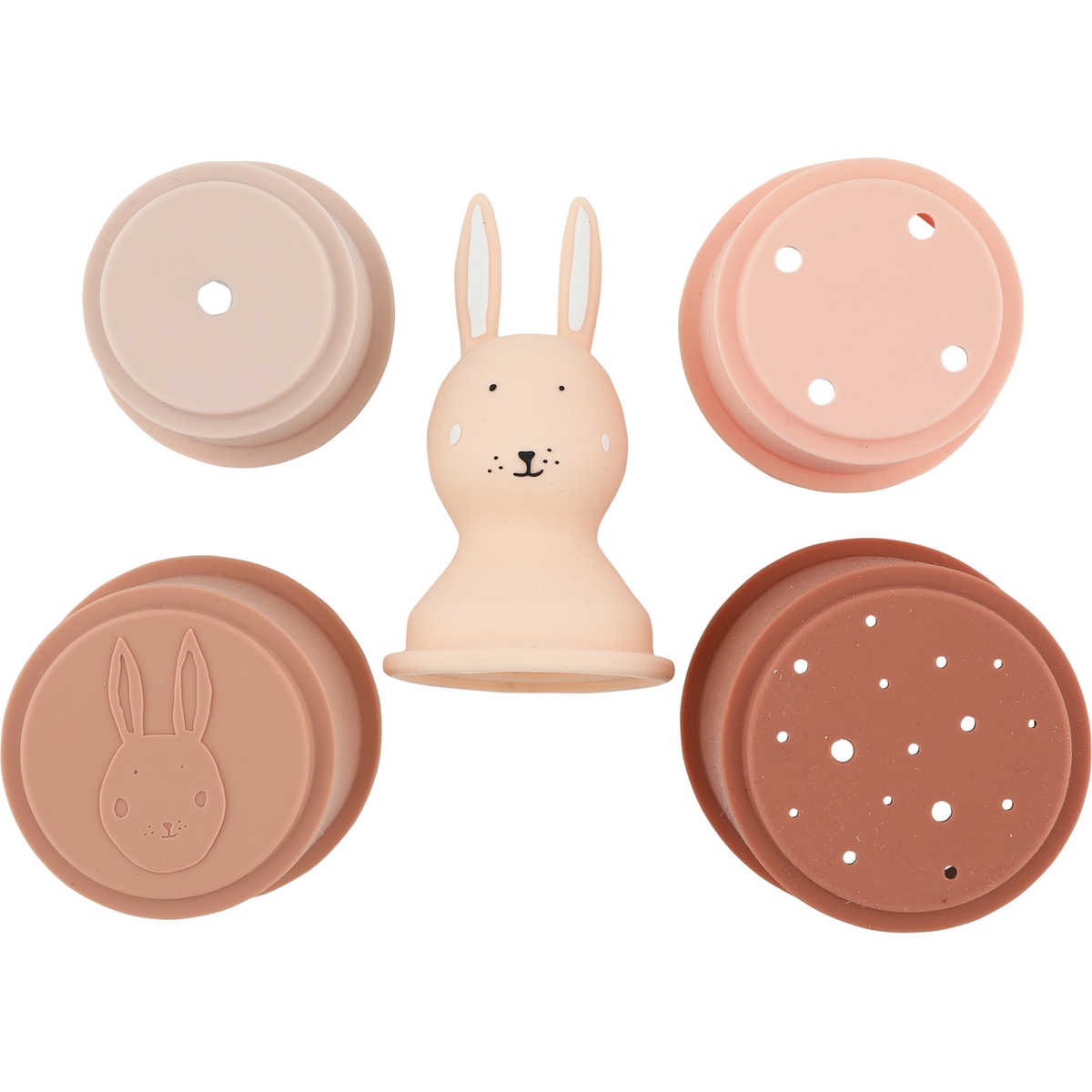 Jouets de bain gobelets empilables Mrs. Rabbit (5 pièces) (Trixie) - Image 2