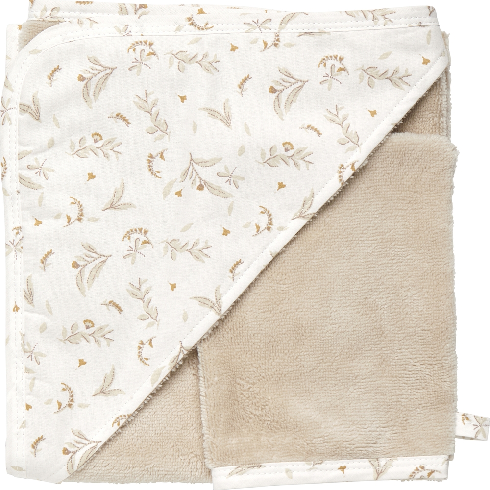 Bb&Co - Cape de bain bambou + gant Daydream (70 x 70 cm)